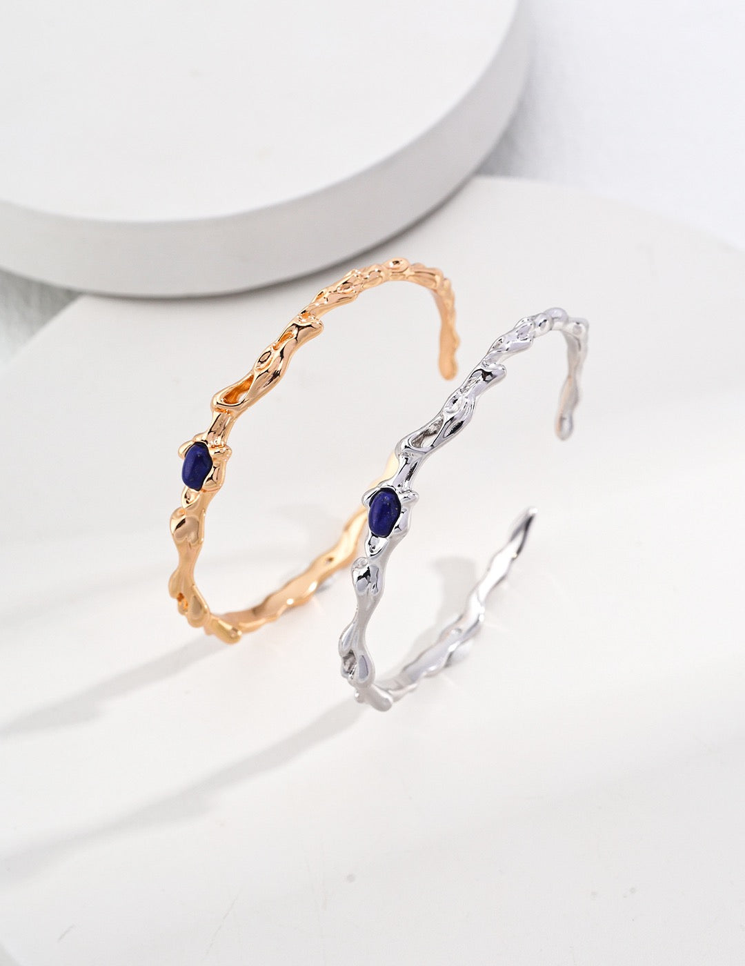 Sterling silver lapis lazuli bracelet